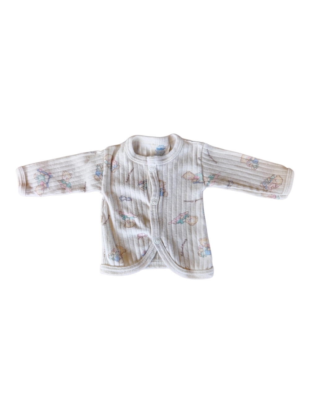 Vintage 90s Newborn Baby Unisex Bear Button Up Cardigan 13 Pounds‎ Nursey Dundee